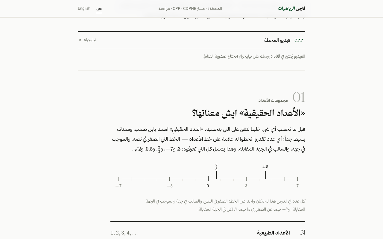 شرح رياضيات